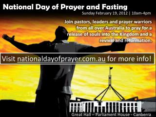 National Day of Prayer and Fasting