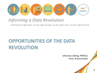 OPPORTUNITIES OF THE DATA REVOLUTION