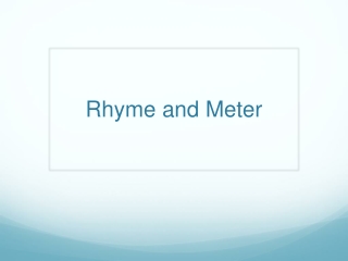 Rhyme and Meter