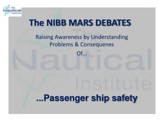 The NIBB MARS DEBATES