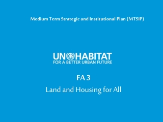 FA 3 Land and Housing for All
