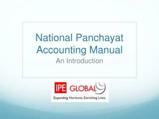 National Panchayat Accounting Manual