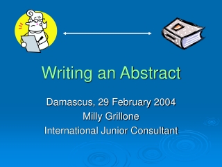 Writing an Abstract