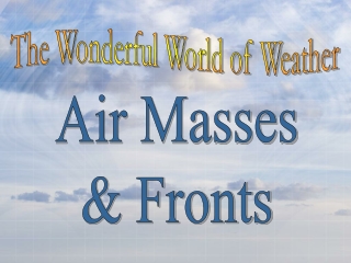The Wonderful World of Weather