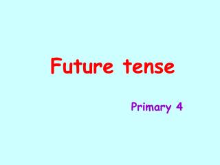 Future tense