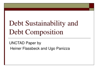 Debt Sustainability and Debt Composition