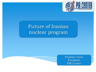 Future of Iranian nuclear program
