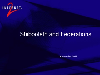 Shibboleth and Federations