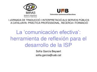 La ‘comunicación efectiva’: herramienta de reflexión para el desarrollo de la ISP