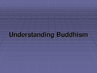 Understanding Buddhism