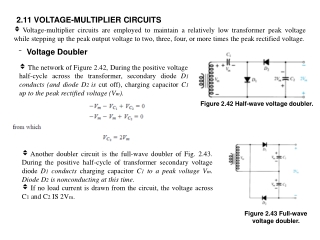 2.11 VOLTAGE-MULTIPLIER CIRCUITS