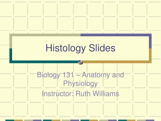 Histology Slides