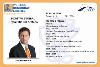 SECRETAR GENERAL Organizatia PDL Sector 6