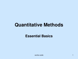 Quantitative Methods