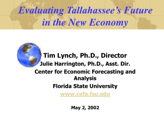 Evaluating Tallahassee’s Future  in the New Economy