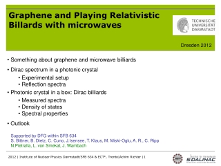 Graphene and Playing Relativistic Billards with microwaves