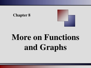 More on Functions and Graphs