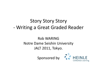 Story Story Story - Writing a Great Graded Reader