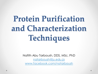 Protein Purification and Characterization Techniques