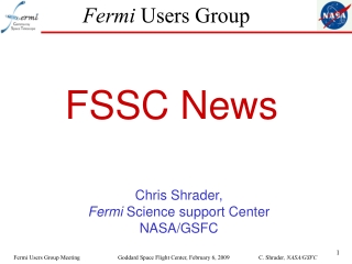 Fermi  Users Group