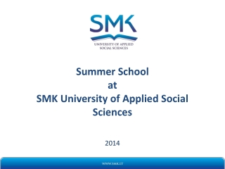 Summer School at SMK University of Applied Social Sciences