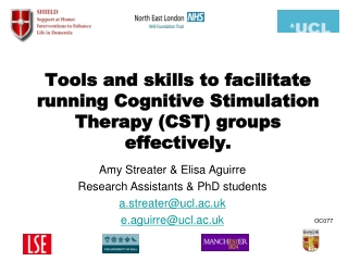 Tools and skills to facilitate running Cognitive Stimulation Therapy (CST) groups effectively.