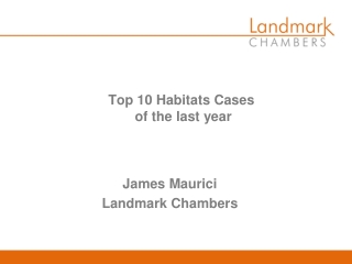 Top 10 Habitats Cases  of the last year