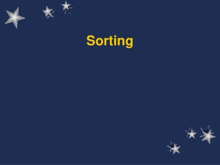 Sorting