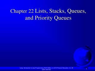 Chapter 22  Lists, Stacks, Queues, and Priority Queues