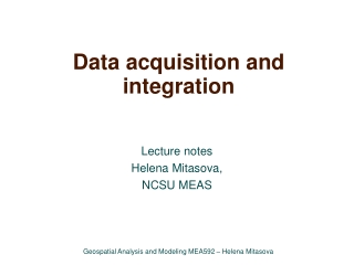 Data acquisition and integration