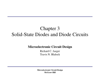 Chapter 3 Solid-State Diodes and Diode Circuits