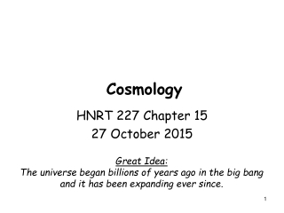 Cosmology