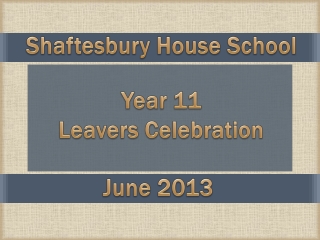 Year 11 Leavers Celebration