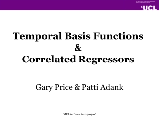 Temporal Basis Functions &amp;  Correlated Regressors