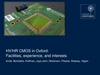 Oxford Particle Physics Microstructure Detector Laboratory - OPMD