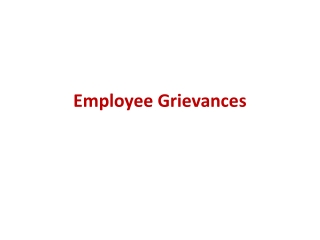 Employee Grievances