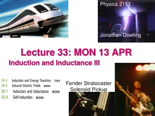 Lecture 33: MON 13 APR