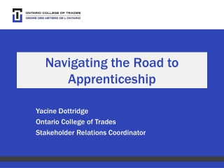 Navigating the Road to Apprenticeship