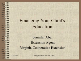 Financing Your Child's Education