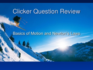 Clicker Question Review