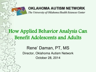 How Applied Behavior Analysis Can Benefit Adolescents and Adults