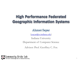 High Performance Federated Geographic Information Systems