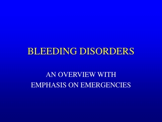 BLEEDING DISORDERS