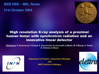 IEEE NSS – MIC, Rome  21st October 2004