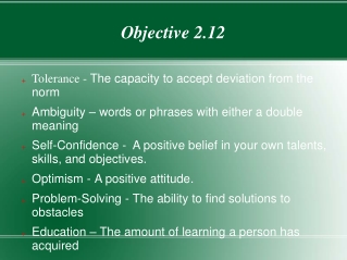 Objective 2.12
