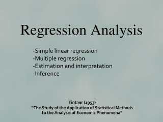 Regression Analysis