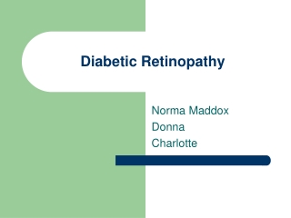 Diabetic Retinopathy