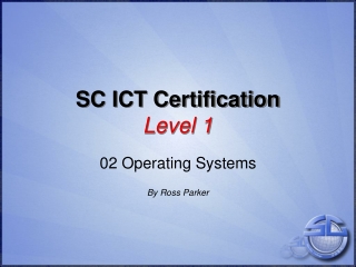 SC ICT Certification Level 1