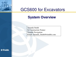 GCS600 for Excavators
