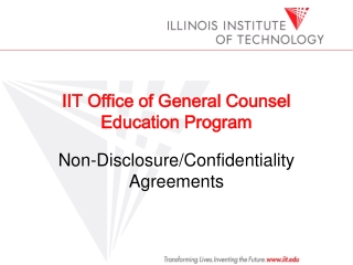 IIT Office of General Counsel Education Program